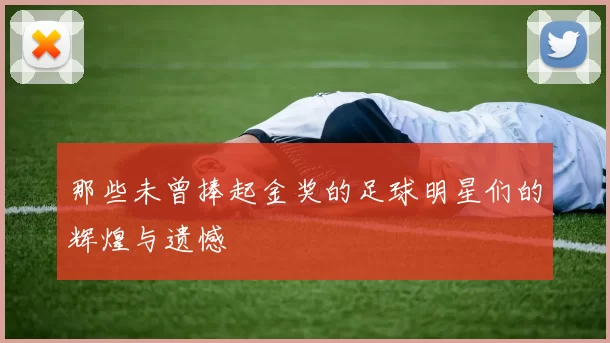 那些未曾捧起金奖的足球明星们的辉煌与遗憾