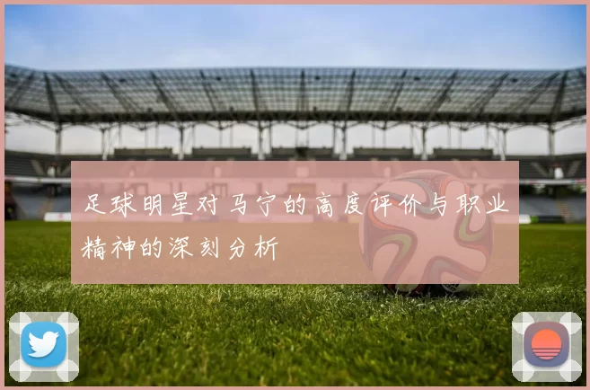 足球明星对马宁的高度评价与职业精神的深刻分析