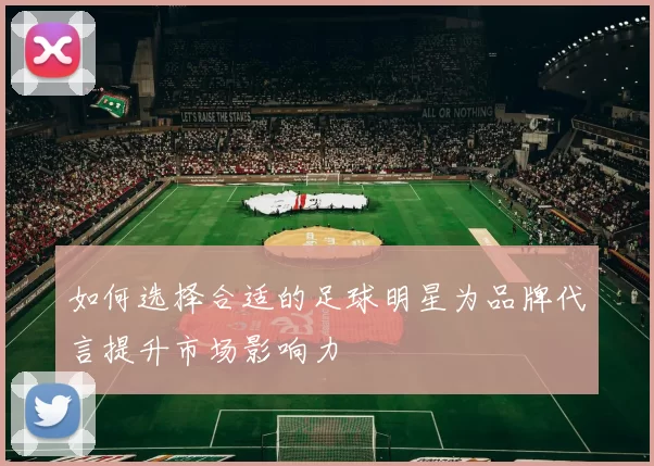 如何选择合适的足球明星为品牌代言提升市场影响力